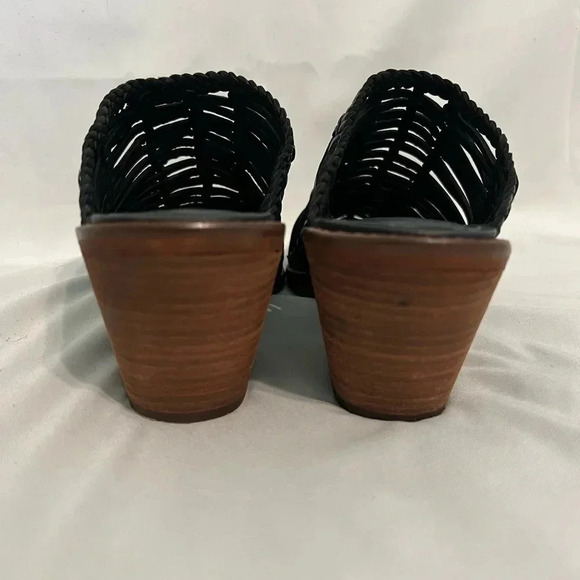 Veracruz Black Leather Mules - Picture 3 of 5